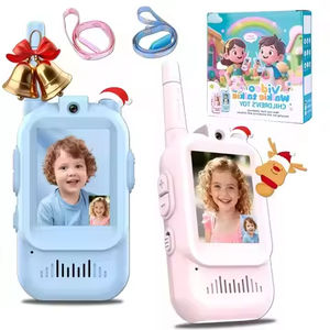 Interphone vidéo rechargeable à appel HD en un clic, cadeaux pour enfants, garçons et filles, talkie-walkie vidéo mignon, <span class=keywords><strong>chat</strong></span> vidéo pour enfants, écran HD 2_, USB-C - Product Image 1