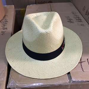 Sombrero de paja personalizado con logotipo bordado de alta calidad para actividades de eventos - Product Image 3