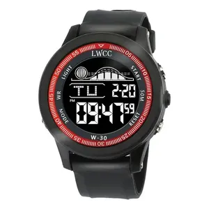 Orologio sportivo digitale rosso impermeabile - Product Image 3