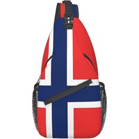 Sac à bandoulière avec drapeau norvégien, sac à dos patriotique de grande capacité, sac à dos de voyage et de randonnée, sac à bandoulière pour hommes et femmes, personnalisé