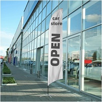 Bannières de drapeau de plage en forme de P personnalisées Affichage publicitaire en usine Drapeaux et bannières promotionnels