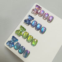 Esmalte de Uñas en Gel Negro Estilo Ojo de Gato AILANUO, Libre de HEMA y TPO, Set de Esmalte de Uñas en Gel 9D, Efecto Galaxia, Magnético, Camaleón, China