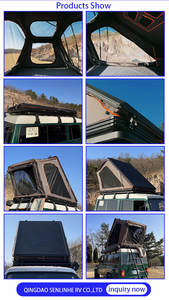 Vente directe d'usine, tente de toit pour 2 personnes, compacte, légère, tente de toit pour SUV/camion, Oxford, quatre saisons, imperméable, automatique et rapide - Product Image 3