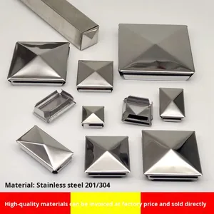 Geschmiedeter, polierter Niederdruck-Dekorationsstopfen für Vierkantrohre, schnellverschließbarer Innenverschluss aus Edelstahl, 1/2-Zoll-Rohrverschraubungen - Product Image 3