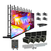 DJ Kabini Performansı P3.91 Yüksek Parlaklıklı LED Video Duvarı 500x500mm Hızlı Kurulumlu Kiralık Kulüp İçin