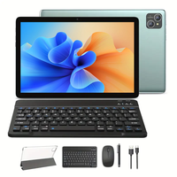 Tablette PC Android 15 P30H-L10 de 10,1 pouces, fournie par l'usine, processeur Allwinner A523 Octa Core 2,0 GHz, 4 Go + 128 Go, avec clavier et souris