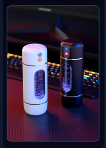 Men's Rechargeable Pleasure Cup Realistic Texture 10 Thrusting <b>Vibrator</b> Stroker Automatic Male Masturbator - Product Image 6