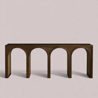 Console moderne en bois de chêne massif, table console de luxe de grande taille pour entrée, salon, meubles
