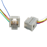 623K RJ12 Connecteur 6P6C Prise avec Câble RJ11 Prise Modulaire Fil Femelle Ligne = 150MM