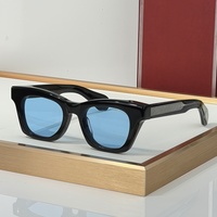 JMM DEALAN 10th 49-22-150 Lunettes de soleil de haute qualité pour hommes et femmes, lunettes de soleil de créateur, style punk classique, luxe, titane, acétate, UV400