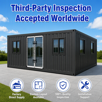 Maison Modulaire Pliante Conteneur 40FT avec Cadre en Acier et Fenêtre Coulissante – Studio Résidentiel, Bureau à Domicile, Espace Gain de Place Plié