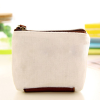 Kanvas Klasik Retro Wanita Dompet Koin Kecil Dompet Kartu Kunci Tas Uang Gadis Dompet Pemegang Koin Mini