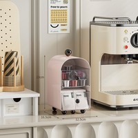 Boîte de rangement créative multi-niveaux en plastique pour sachets de thé et de café, style tiroir, grande capacité, organisateur de bureau pour la maison et le bureau