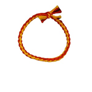 Attaches pour cheveux tressées faites à la main, colorées, haute élasticité, pour enfants, usage quotidien, tricot en tissu, couleurs mélangées - Product Image 4