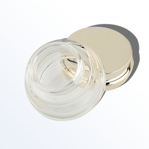 Pot cosmétique personnalisé de 50g emballage vide de <span class=keywords><strong>luxe</strong></span> pour soins de la peau pot de crème en verre transparent pour le visage avec couvercle à vis - Product Image 2