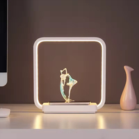 Nouvellement USB capteur tactile chevet veilleuse nouveau Design Mini Art décoration chambre veilleuse avec chargeur sans fil