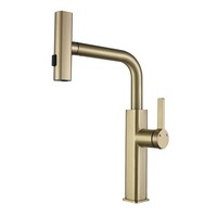 Robinet de cuisine en acier inoxydable avec douchette extractible flexible et finition brossée pour évier – Vente directe fabricant