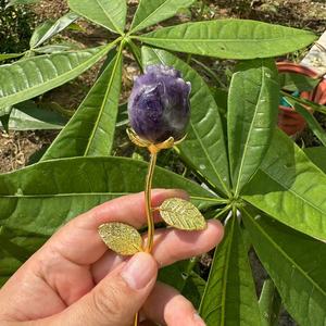 ดอกกุหลาบคริสตัลขนาด 3 ซม. สีเงิน ประดับคริสตัลไอน้ำ แกะสลักจากหินคริสตัลธรรมชาติ สำหรับบำบัดรักษา  คริสตัลรูปดอกกุหลาบสำหรับวันวาเลนไทน์ - Product Image 3