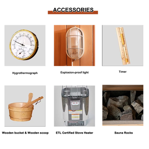Sauna da Esterno per 4-6 Persone con Doccia Integrata, Sauna a Vapore <span class=keywords><strong>in</strong></span> <span class=keywords><strong>Legno</strong></span> Massiccio con Impianto Doccia Completo - Product Image 6