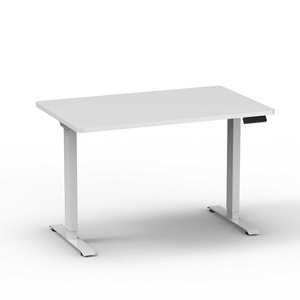 Bureau à hauteur réglable avec deux moteurs, pieds en métal thermolaqué, écran numérique et touches de mémoire pour usage domestique ou professionnel - Product Image 2