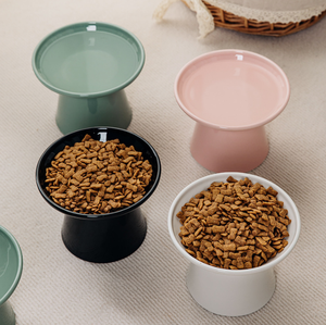 <span class=keywords><strong>Bol</strong></span> pour animaux de compagnie en céramique durable surélevé pour chats <span class=keywords><strong>Anti</strong></span>-<span class=keywords><strong>vomissement</strong></span> Étanche <span class=keywords><strong>Bol</strong></span> d'alimentation surélevé portable - Product Image 4