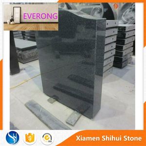 <span class=keywords><strong>Stèle</strong></span> <span class=keywords><strong>de</strong></span> <span class=keywords><strong>pierre</strong></span> <span class=keywords><strong>tombale</strong></span> polie en granit gris foncé pour les funérailles - Product Image 3