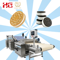 Ligne de production automatique de biscuits et de snacks HG avec mélangeur de pâte, ligne de production de biscuits fourrés, biscuits sandwich