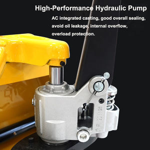 Sığır baskı dükkanları tarafından basılan perakende sığır için 685mm çatal genişliği bir silindir palet taşıyıcı ile yeni manuel 2T hidrolik kamyon - Product Image 3