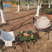 Table pliante multifonctionnelle portable et légère pour l'extérieur, ensemble complet pour le thé, le feu, le pique-nique, le barbecue, en alliage d'aluminium