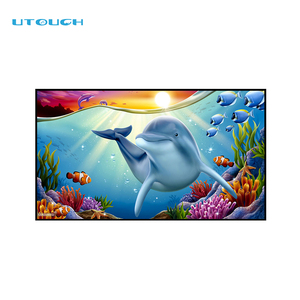 จอแสดงผลความสว่างสูงแบบติดหน้าต่าง 4K LCD เครื่องเล่นสื่อโฆษณา ขอบบางเฉียบ วิดีโอวอลล์ ป้ายเมนูดิจิทัล โปสเตอร์อิเล็กทรอนิกส์ KX- - Product Image 1