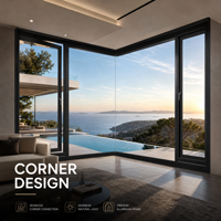 Juego Completo de Herrajes de Aluminio para Ventanas Abatibles, Servicio de Dimensiones Personalizadas para Proyectos de Construcción Inmobiliaria