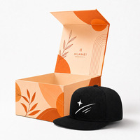Boîte à chapeaux rigide personnalisée avec fermeture magnétique, faible MOQ, pour chapeaux, barbes, fournitures, colis postaux, expédition, casquettes