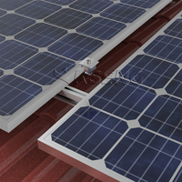 Systèmes de fixation de panneaux solaires efficaces, structure de montage solaire sur toit, support de fixation de tuiles solaires avec une bonne stabilité