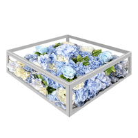 Panneaux de fleurs LED SHTX à prix réduit, 7 jours, pour la planification d'événements de mariage, décoration, fleurs artificielles en soie, scène de mariage