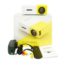 Início Mini Led Portátil Pocket Cinema Projetor de Vídeo Inteligente YG300