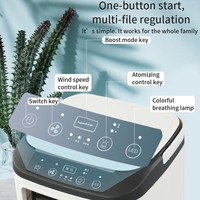 Refroidisseur d'air USB de bureau, mini-refroidisseur évaporatif domestique, humidificateur à refroidissement par eau, ventilateur électrique à refroidissement unique, contrôle à 3 vitesses