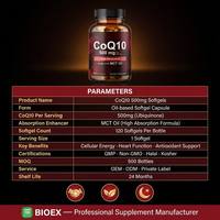 Biolex Coenzyme Q10 200mg Complément Alimentaire Gélules Souples Soutien à la Vitalité Cellulaire 120 Comprimés Fournisseur en Gros Marque Privée