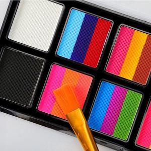 High Quality Rainbow Natural Plant CE Certified Skin Harmless Face Paint Kit for Party Use Face Body Painting Palette for Kids - Product Image 3