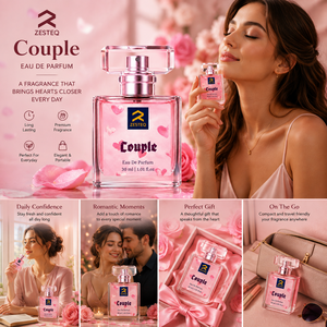 Parfum de couple Zesteq pour homme et femme, 30 ml, eau de parfum, longue tenue, parfum floral boisé romantique pour un usage quotidien, rendez-vous galant - Product Image 1