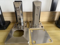 Spigot de balustrade en verre sans cadre en acier inoxydable 2205, moderne et réglable, pour balcon, piscine, escalier, clôture de villa, résistant à la rouille