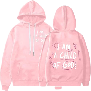 Sweat-shirt à capuche rose imprimé décontracté unisexe en coton tricoté coupe classique pour l'automne OEM ODM Haute Qualité Polyester/Coton - Product Image 1