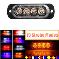 4x4 16 Leds Control remoto inalámbrico Azul Ámbar Rojo Emergencia Led Lámpara Luces estroboscópicas para camiones Vehículos