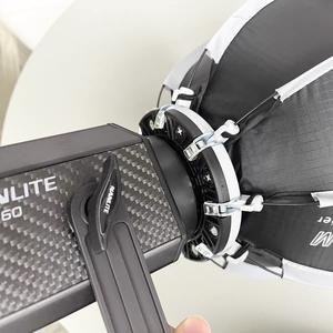 E-reise Light Dome Mini 22cm/30cm/40cm/50cm/60cm Compact Quick-Folding Circular Bowens Mount Softbox pour <span class=keywords><strong>Amaran</strong></span> OEM - Product Image 5