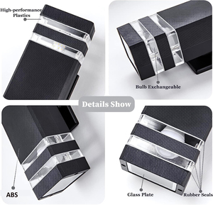 IP65 ngoài trời cảm biến ánh sáng hoàng hôn đến bình minh Đèn tường lên và xuống đèn/khách sạn biệt thự bên ngoài gắn ánh sáng sân vườn ABS hiên đèn - Product Image 2