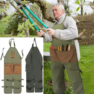 Hot Wear-resistant Oxford Apron For Gardening Work Multiple Pockets For <b>Small</b> <b>Tools</b> Pruning Branches Picking Work Aprons - Product Image 6