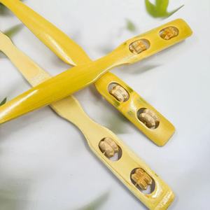 Rascador de espalda de bambú de doble bola, para uso doméstico en personas de mediana edad y mayores, masajeador de rodillos de madera - Product Image 4