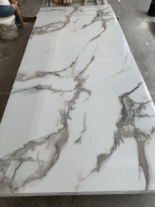 High Glossy 1220x2440mm 3mm 2mm <strong>Pvc</strong> Wall Panel / <strong>Pvc</strong> Marble Uv <strong>Sheet</strong> Price - Product Image 4