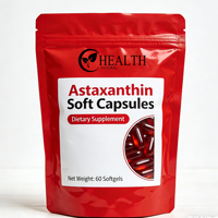 Capsules molles d'astaxanthine de qualité alimentaire supérieure, produits finis pour une consommation orale quotidienne