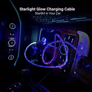 Cavo USB Luminoso LED 4-in-1 Multifunzione, Ricarica Super Veloce 100W PD, Sincronizzazione Dati 480Mbps, Cavo di Ricarica Universale RGB per Telefono e Auto - Product Image 2