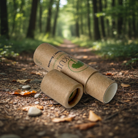 Tubes de baume à lèvres recyclés emballage de cylindre de déodorant boîte ronde de baume à lèvres écologique cosmétiques tube de carton de papier doublé de cire